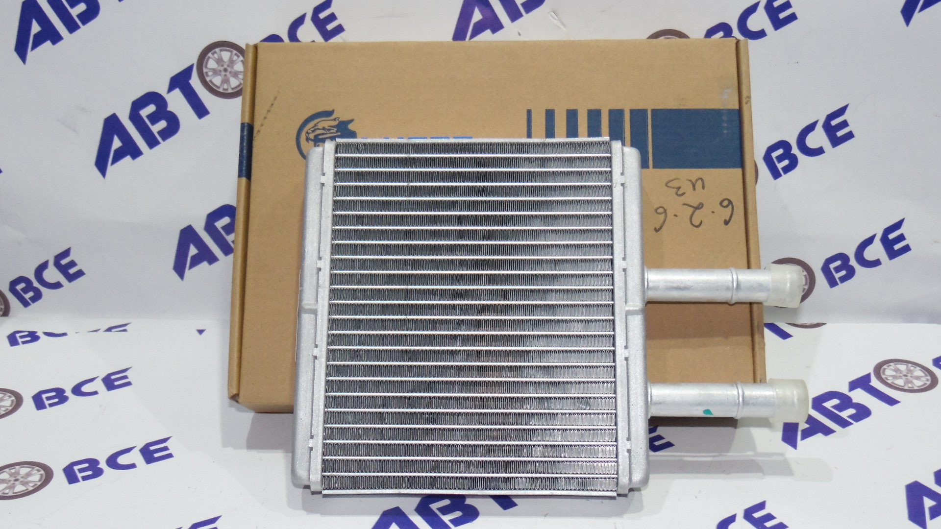 Радиатор отопителя (печки) Aveo 1-2-3 (без кондиционера.) LUZAR